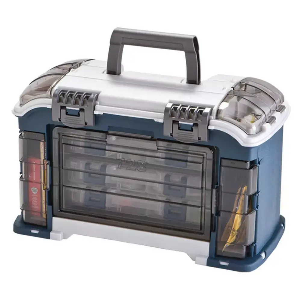Plano Angelkoffer Tackle System 3700 Silber / Blau, 99,99