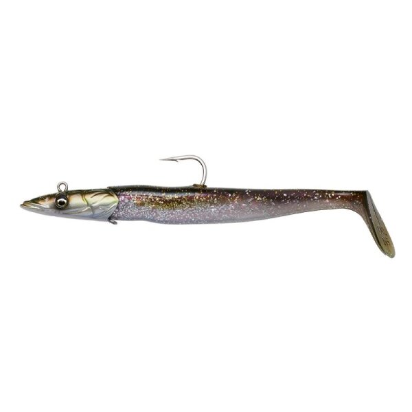 Savage Gear Sandeel V2 14cm 33g Sinking Green Silver 2+1