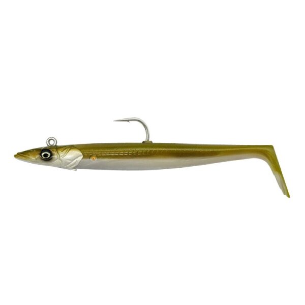 Savage Gear Sandeel V2 15,5cm 46g Sinking Khaki 2+1