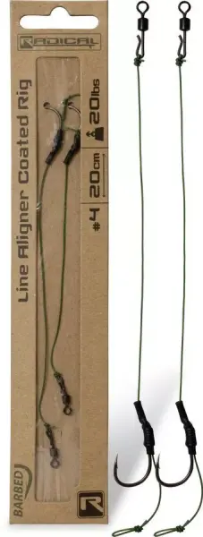 Zebco #2 Z-Carp™ Line Aligner Coated Rig 20lbs L: 20cm 2 Stück