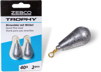 Zebco 20g Trophy Birnenblei mit Wirbel 3 Stück
