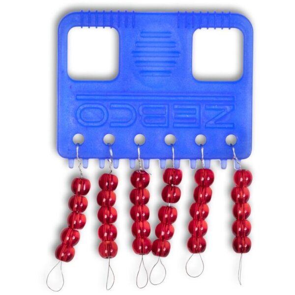 Zebco Glasperlen XL rot