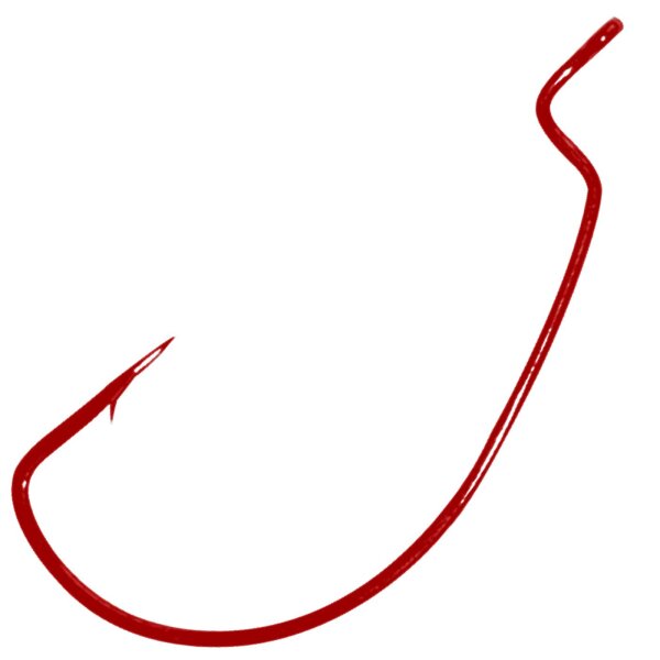 Gamakatsu Worm Offset EWG Haken Rot #2 5Stk.