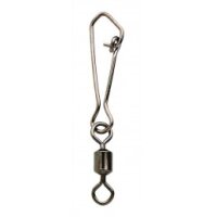 Spro Black Rolling Swivel + Hook Snap #5 25Kg 10 Stück