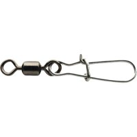 Spro Black Rolling Swivel + Fastlock-Snap #8 11Kg 10...