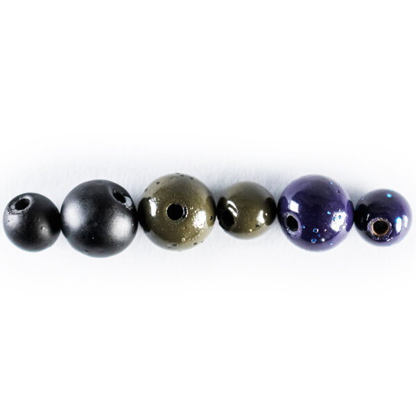 LMAB Force Beads 8mm 8Stk. Matt Black