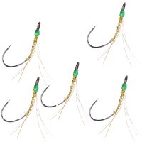 Balzer Spoonhaken Gold Glitter Gr. 6, 5 Stück