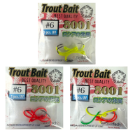 Troutbait Spoonhaken Rot UV 8001 #6 5 Stück