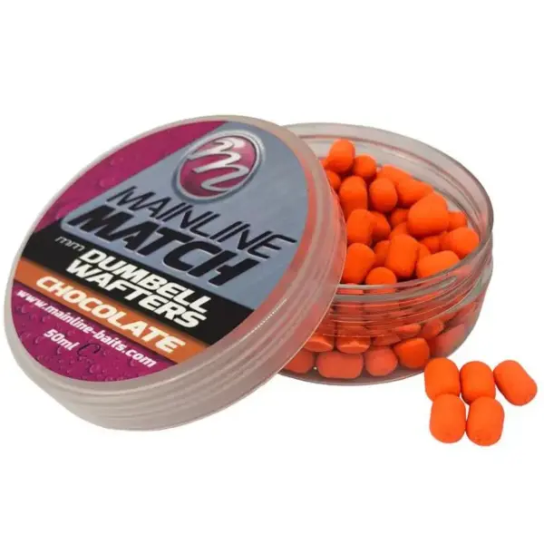 Mainline Match Dumbell Wafters 6mm Orange Chocolate