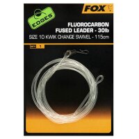 Fox Edges Flurocarbon Fused Leader mit Kwik Chance 30 lbs...