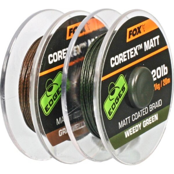 Fox Edges Coretex Matt Coated Braid Gravelly Brown 35lb / 15.9kg 20m