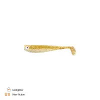 Zeck Hänels Zander Gummi 9cm Goldglitter
