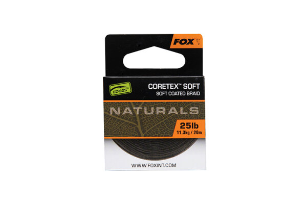Fox Edges Coretex Soft Coated Braid Naturals 25lb / 11.3kg 20m