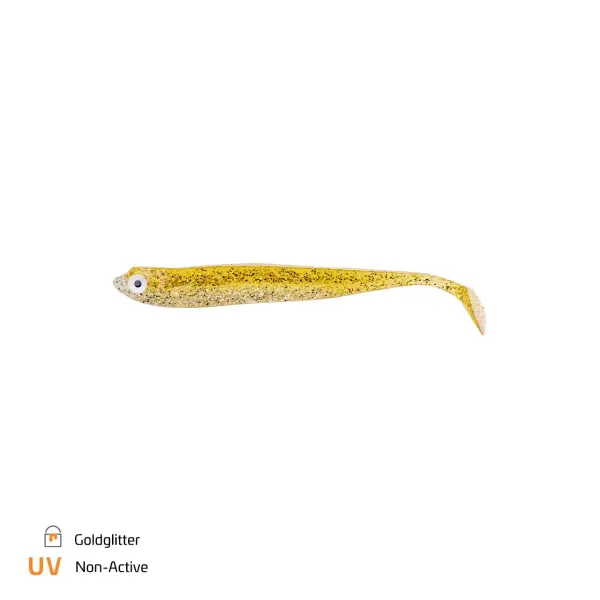 Zeck Hänels Zander Gummi 12cm Goldglitter