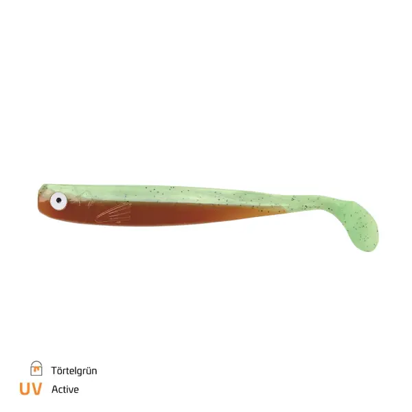 Zeck Hänels Zander Gummi 16cm Törtelgrün