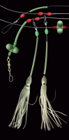 Dega Norway Rig mit Luminous Octopus 2 Haken Gr. 8/0 145cm