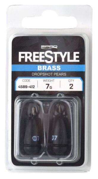 Spro Freestyle Drop Shot Pears BRASS 2 Stück