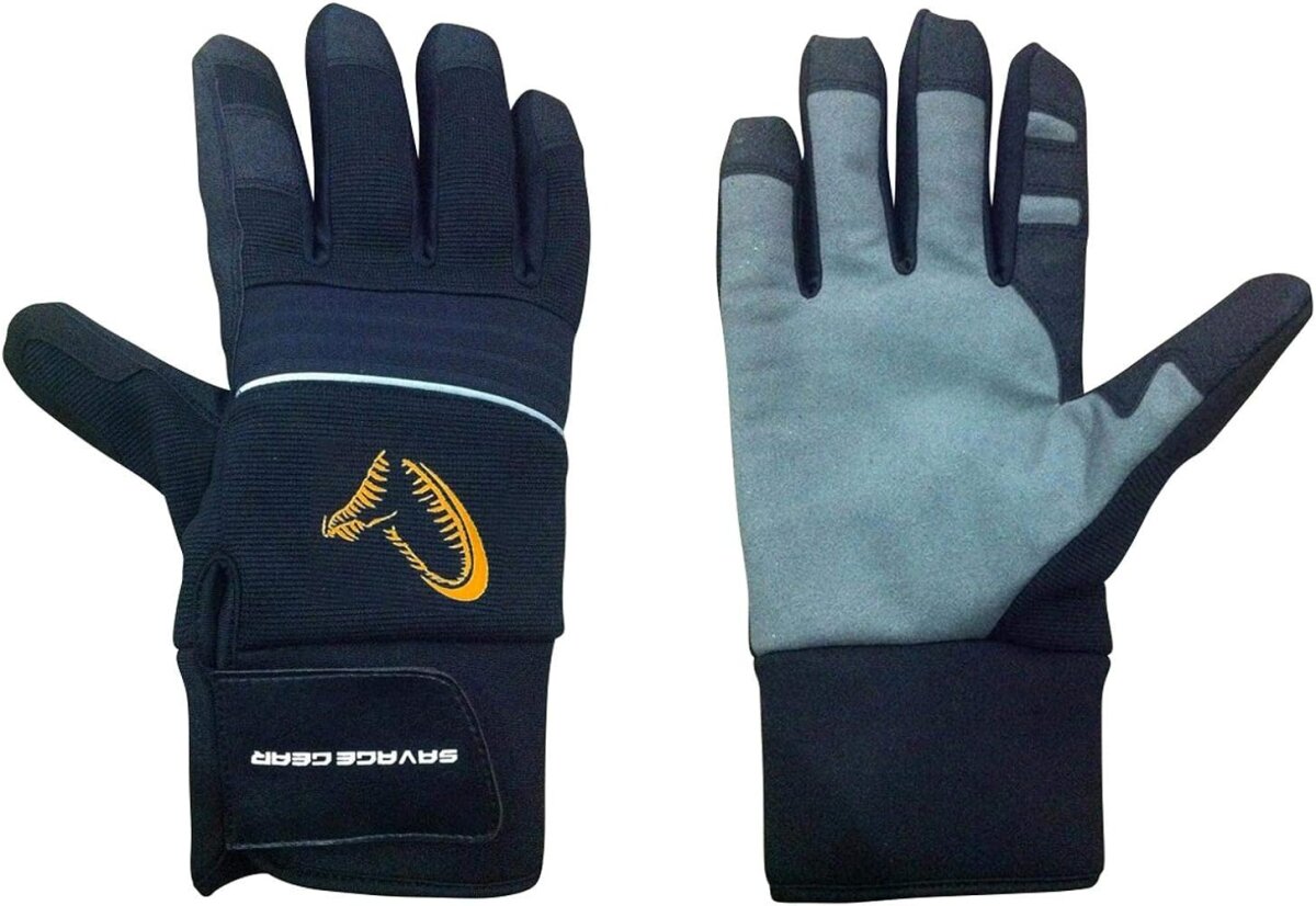 Gants Court Coupe-vent Thermiques Savage Gear Wind Pro - Taille M - Pour Pêche, Vélo, Activités Extérieures - 4