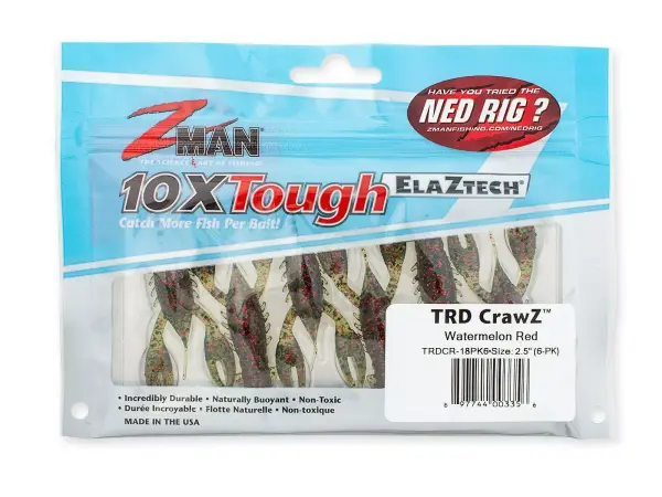 Esche In Gomma Z-Man TRD CrawZ 2.5&Prime; (6cm) &ndash; Pacco Da 6 &ndash; Gambero Per Ned Rig