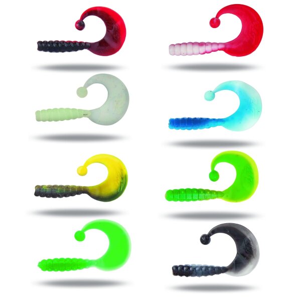 Quantum Magic Trout Curly B-Bobbles 42mm, 10 Stück