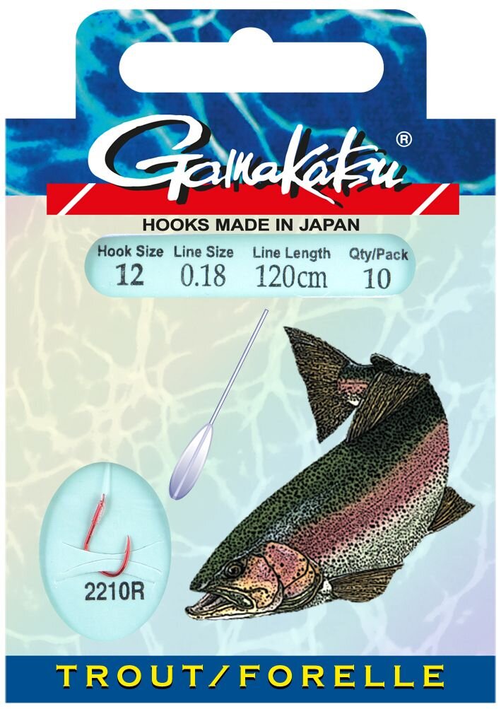 Gamakatsu snelled Ganci Trout Master BKS-LS 608 N FC trota fluoroc Gamakatsu snelled Ganci Trout Master BKS-LS 608 N FC trota fluoroc
