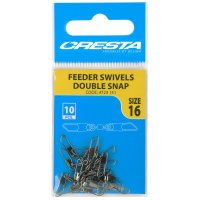 Cresta Feeder Swivels Double Snap 10 Stück