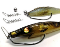 Pikecraft Weedless- Rig Offset #12/0 mit 10g Blei und Srew 1064