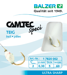Balzer Camtec Teighaken gold 60cm