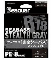 Seaguar R18 Seabass Stealth Gray PE8 Braid 150m #1.2 0,185mm