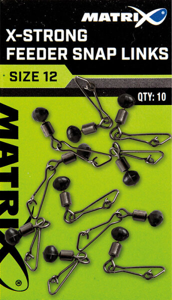 Matrix X-Strong Feeder Snap Links 10 Stück
