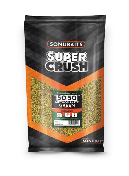 Sonubaits Super Crush 50:50 Methode Paste Green Groundbait 2Kg