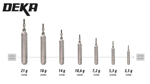 Deka Drop Shot Blei 10.6g 4 Stück