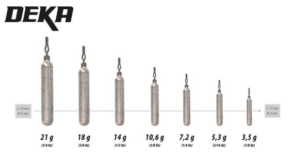 Deka Drop Shot Blei 18g 4 Stück