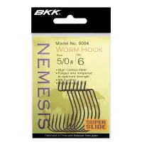 BKK Nemesis Worm Hook Offset 9004 #5/0 6pcs