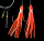 Dega Octopus Paternoster 2 Haken Gr. 6/0 Rot