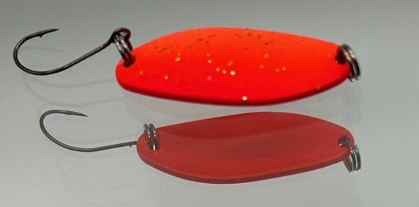 PFT Forellenspoon long 3,5g No.15 red gold glitter