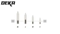 Deka Glass Rattle M 18x34mm 12 Stk.