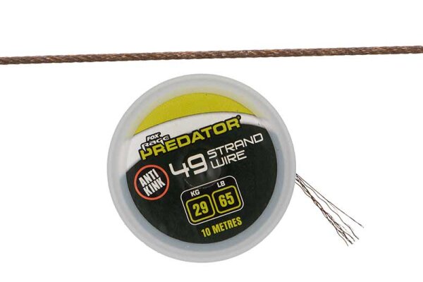 Fox Rage Predator Coated Steel Wire 19 Strand 10m 12kg