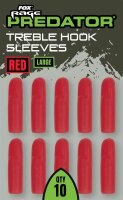 Fox Rage Predator Treble Hook Sleeves Red