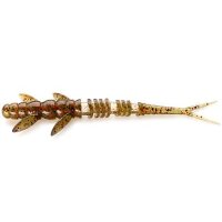 Fishup Flit 3" #045 Green Pumpkin Red & Black