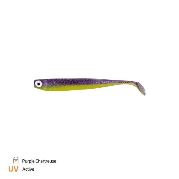 Zeck Hänels Zander Gummi 12cm Purple Chartreuse