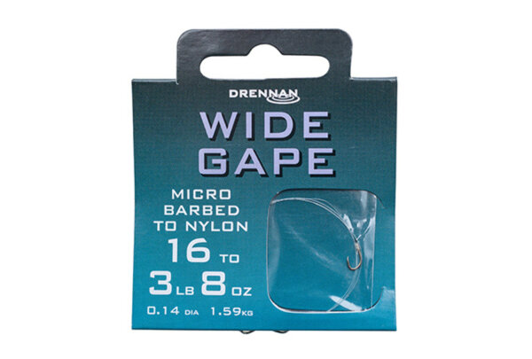 Drennan Wide Gape Micro barbed gebunde Haken