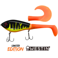 Westin Swim Tail Glidebait 12cm 62g Suspending Black Pike...