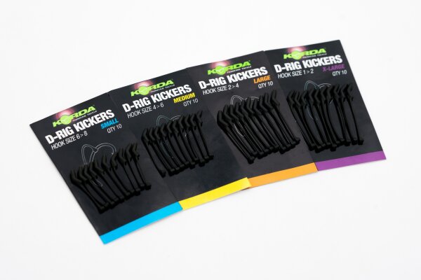 Korda D-Rig Kickers Hook Size 2-4 Large 10 Stück