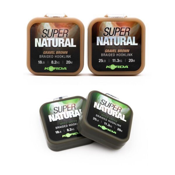 Korda Super Natural Braided Hooklink 20m