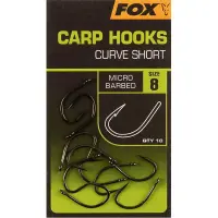 Fox Carp Hooks - Curve Shank Short lose Karpfenhaken 10...