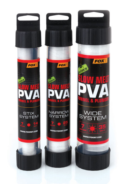 Sachets PVA FOX Edges Rapide Recharge Slow Melt - Nourriture Soluble Pour Pêche à La Carpe