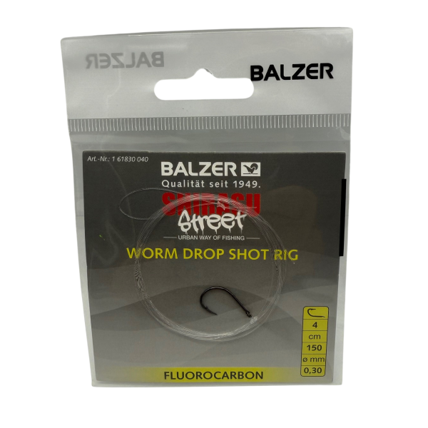 Balzer Shirasu Street Worm Drop Shot Rig #4 150cm 0,30mm
