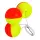FTM Trout Piloten rund Rot / Gelb Fixpiloten