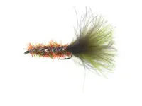 Unique Flies Borsteormen Olive Brown #4